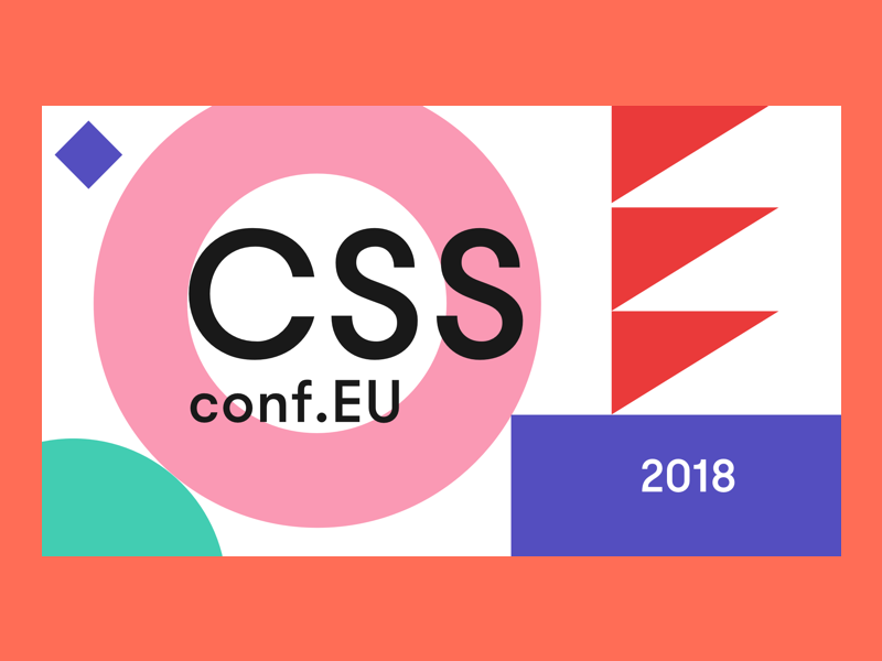CSSconf 2018 event slide tech festival graphic design conference css