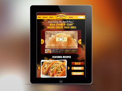 Old El Paso // Website & App Design cheese ipad mobile first old el paso red responsive slideshow ui ux video web design yellow