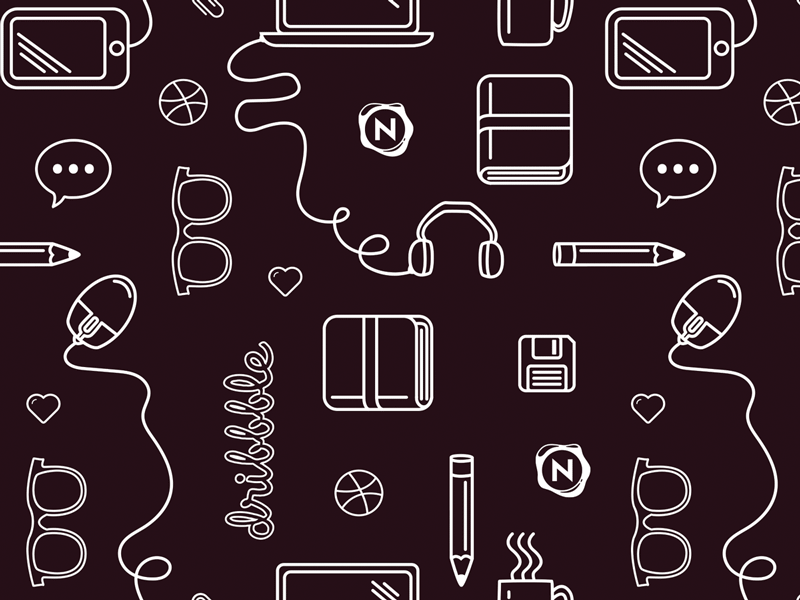 Dribbble Background Pattern for Nvite