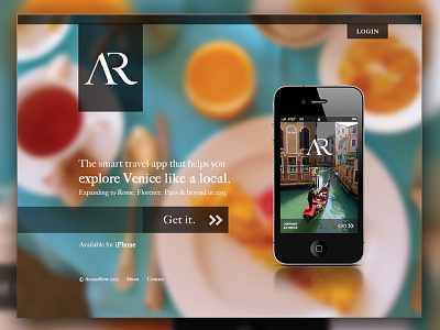 AR | Home graphic design ux web design