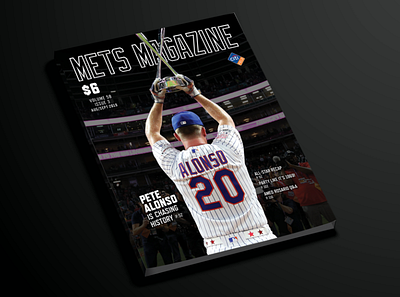 Mets Magazine Pete Alonso Approved Cover alonso baseball design magazine mets publications