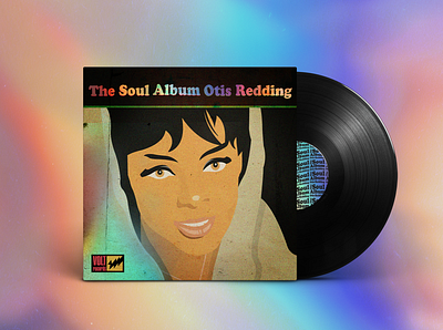 The Soul Album by Otis Redding album art album artwork album cover design holographic mockup mockup design music soul
