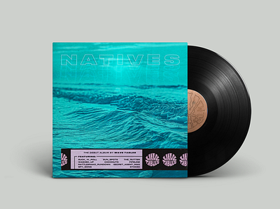 Wave Tables Vinyl Album Cover album art album cover beach blue music surf
