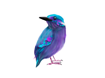 Galaxy bird art artis bird blue design digitalillustration drawing galaxy galaxy bird galaxy colors illustration procreate purple