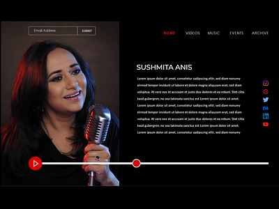 Sushmita Anis Personal Website app branding design landing page ui user experience user interface