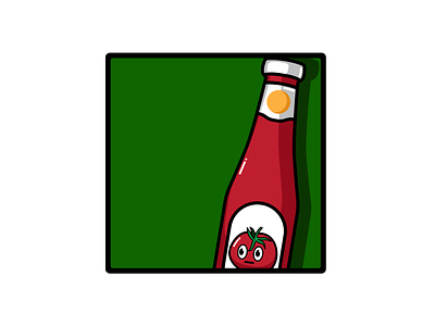Tomato sauce🍅 bottle bottle sauce cartoon cartoon logo glass graphic design green green bottle illustration logo plant red red tomato sauce sweet tomato tomato sauce