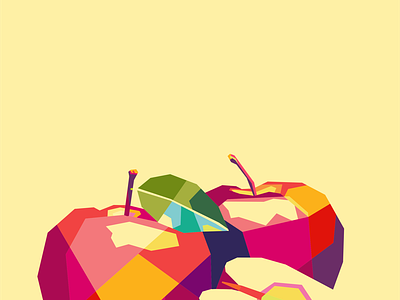 apple fruit pop art