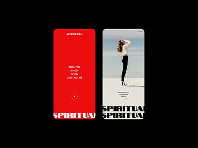 SPIRITUAL | Mobile Interface exploration. animation design graphic design typography ui userinterface ux