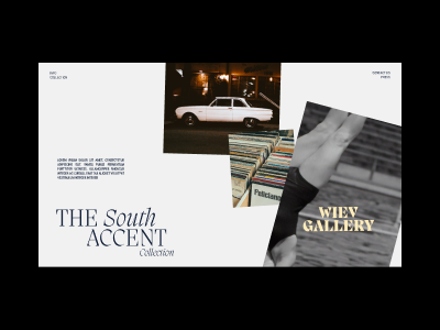 The South Accent | Design and Motion Expl. design motion design typography ui userinterface ux
