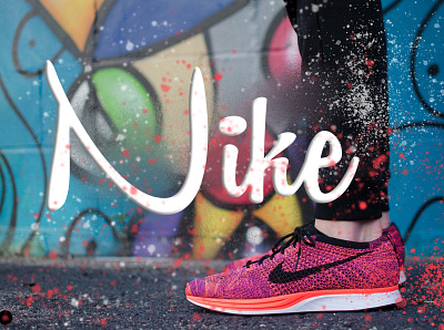 Nike Poster graphic design typography