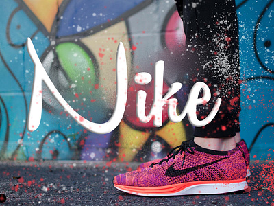 Nike Poster graphic design typography
