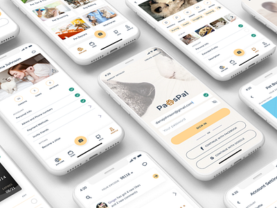 PawsPal, a pet care mobile app app branding case study design minimal mobile mockup pet care ui ux ux case study uxdesign