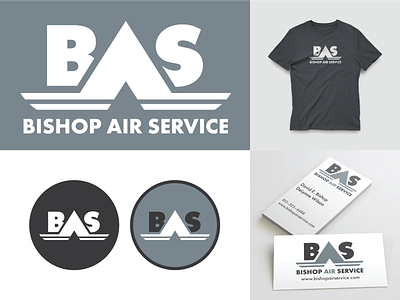 Bishop Air Service Logo branding graphic design logo print
