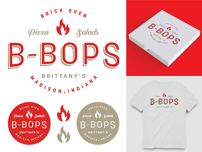 WIP: B-Bops Pizza Rebrand branding graphic design logo print