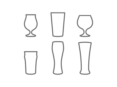 BrewIcons | Glasses beer brew glasses homebrew homebrewing icon icons iconset ipa pint