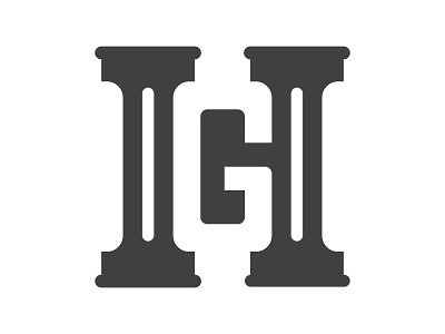 HG | Logo Concept financial g h logo monogram pillars retirement strong wealth