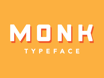 Monk Typeface display font monk monospace seinfeld typeface vintage