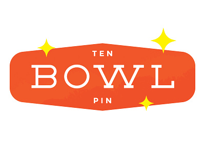 Ten Pin | Typeface alley bowl font neon retro sign typeface vegas