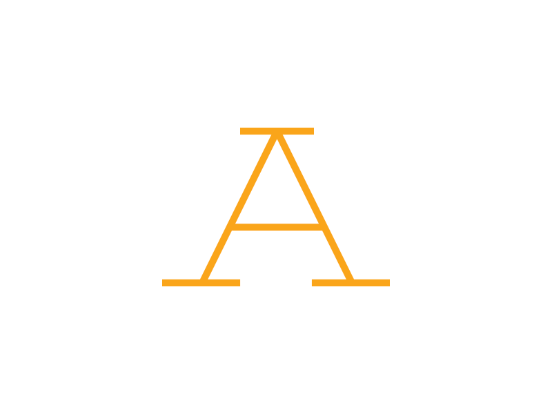 A | Typeface WIP a bowling font gif pin retro typeface wide