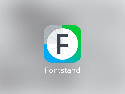 Fontstand for iOS app apple font fontstand icon ios ios9 rental type