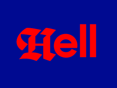 H beer blackletter font hell lettering logo type typography wip