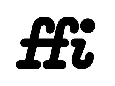 Rounded bold ffi ligature bold bw font ligature typedesign typeface