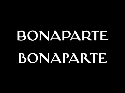 Bonaparte dilemma elegant fashion font type typeface vintage