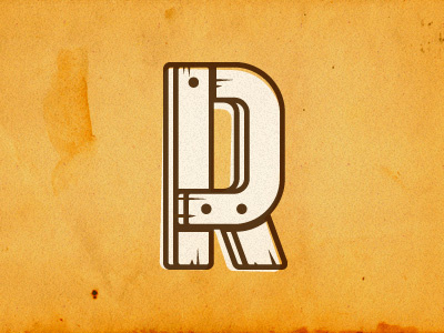 Just playing with planks experiment font illustration letter lettering plank type wood