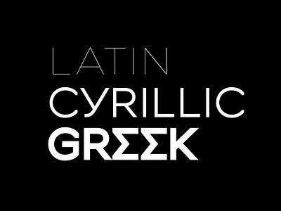 Outliner Pro cyrillic font greek latin type typeface