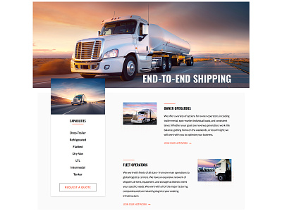 Logistics Company / Website flat site typography ui ux web web design website