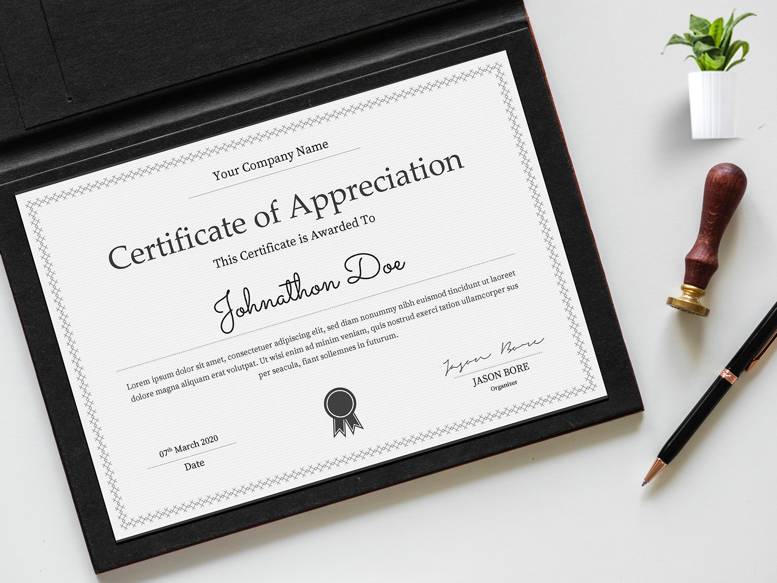 Certificate Template Design  Microsoft Word Certificate V21 by Intended For Microsoft Word Certificate Templates