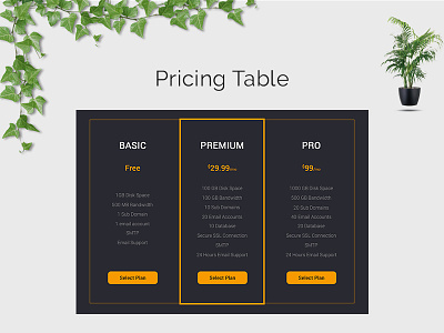 Pricing Table | Pricing Chart Download