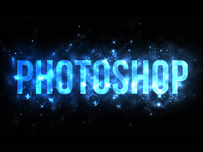 Photoshop Glowing Text Effect background digital art effect glowing photo manipulation photoshop text effect typography