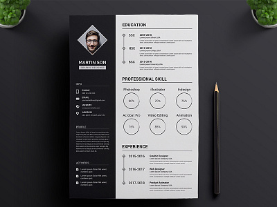 Resume Concept Design vol.2 || Resume Download concept cv download freebie portfolio premium resume resume builder template ui ux web