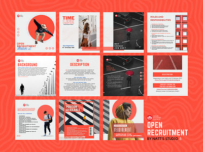 Instagram Feed Template art branding creative feed graphic design graphicdesign illustration instagram logo posterdesign red typography ui