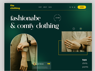 Clothing Ecommerce Website beauty branding clothing design dressing ecommerce header design landingpage marketplace online platform product design shop webdesign