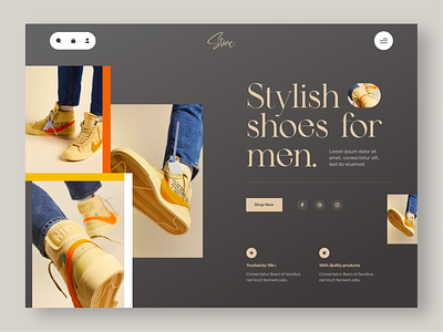 Ecommerce Store branding business character conversion design ecommerce header design landingpage logo online shop product design profit shoes sop store turnover webdesign