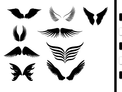 simple angel wings tattoo designs