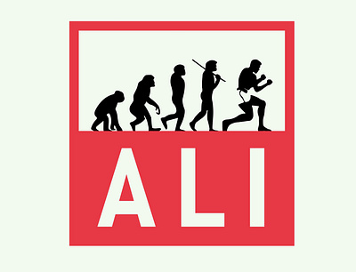 The Evolution of Ali art boxing design illustration sport vector