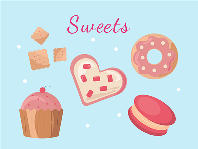 Sweets graphic design icons illustration sweets vector