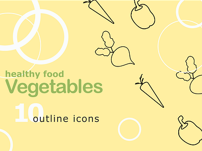 Food line icons