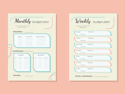 Budget plan budget money plan planner