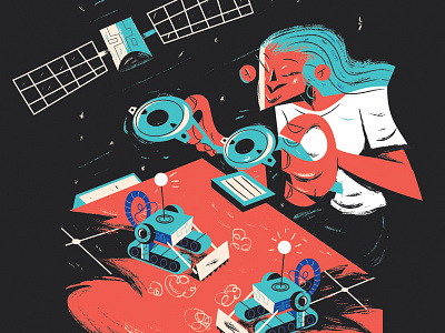Antimatéria - Galileu Magazine design editorial illustration mars nasa space