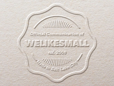 Embossed Seal badge emboss logo mark official retro seal