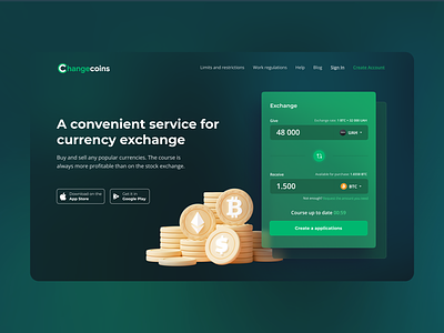 Crypto Exchange Web Concept