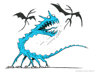 Dinosaur Creature animation character creature design dinosaur draw dinovember drawing fake dinosaur pen sketch sketchbook