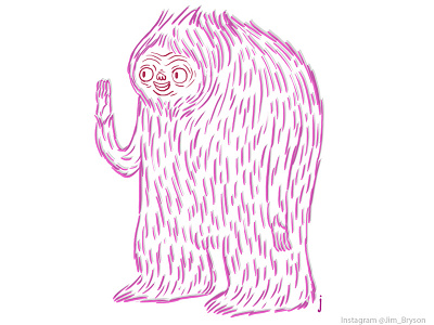 Yeti animation character creature design drawing illustration pen pictoplasma sketch sketchbook yeti