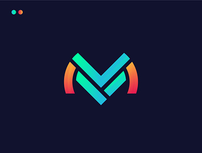 Modern M letter logo design branding graphic design logo logo design