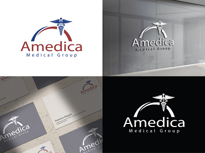 Amedica Medical Group amedica cardiologist logo florida logo logo design medical medical logo