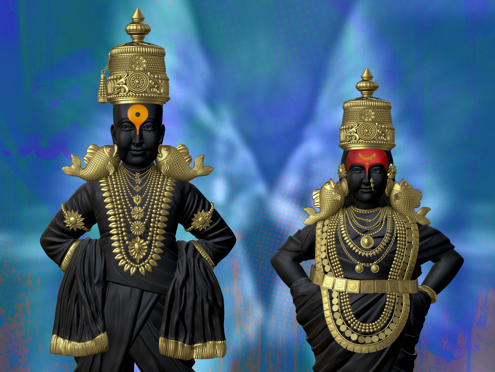 Shri Vitthal Rukmini by Joginder saini 3D Designer(Digital ...